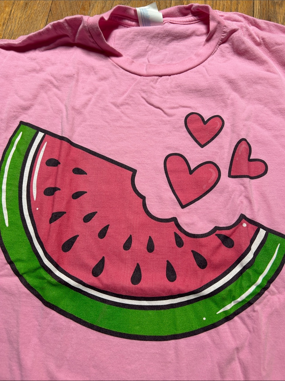 Pink Watermelon Graphic Short Sleeve Tee